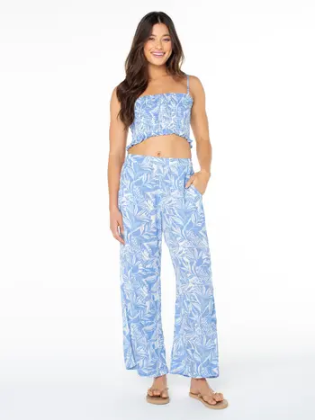 Roxy WOMEN'S MIDNIGHT AVE PANT SILVER LAKE ESCAPADE PALMS