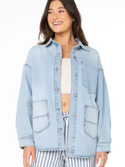 Roxy FEMMES SURF SOCIETY JACKET VITAMIN SEA SOLID