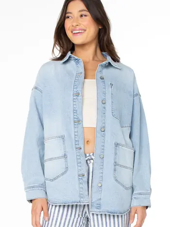 Roxy WOMEN'S SURF SOCIETY JACKET VITAMIN SEA SOLID