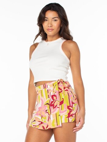 Roxy FEMMES MEANT TO BE 2 TOP CLOUD DANCER CORAL ALMOND