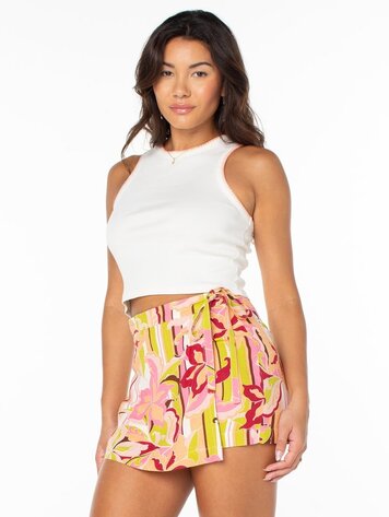 Roxy WOMEN'S MEANT TO BE 2 TOP CLOUD DANCER CORAL ALMOND