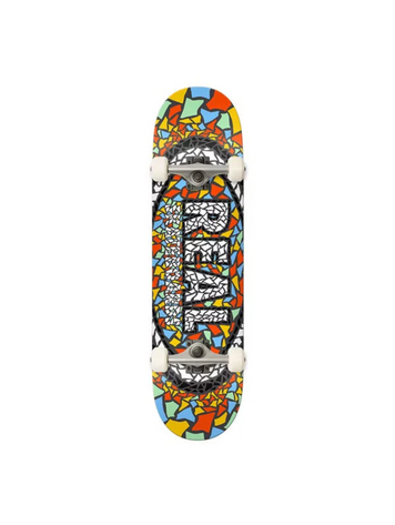 Real MOSAIC OVAL RECOLOR COMPLETE SKATEBOARD 8.0"