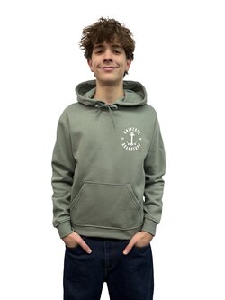 Universe Boardshop ANCRE HOODIE DUSTY GREEN/WHITE