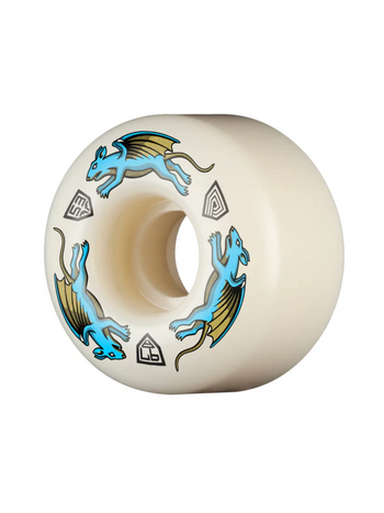 Powell Peralta DRAGON FORMULA NANO RAT AV4 97A BLUE SKATEBOARD WHEELS 53x34