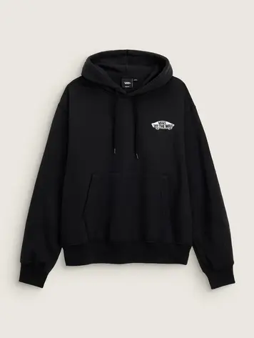 Vans MEN'S DOUBLE STANDARD PULLOVER HOODIE BLACK/WHITE