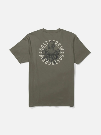 Salty crew HOMMES TENTACLES SS TEE DUSTY OLIVE