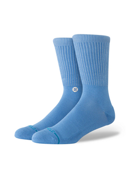 Stance HOMMES ICON POP CREW SOCKS CAPRI BLUE