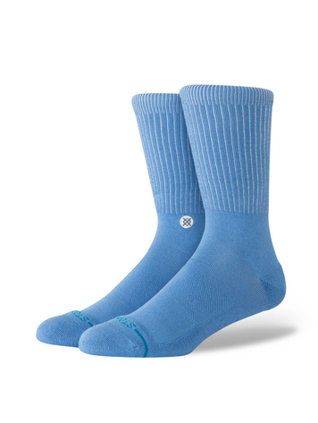 Stance MEN'S ICON POP CREW SOCKS CAPRI BLUE