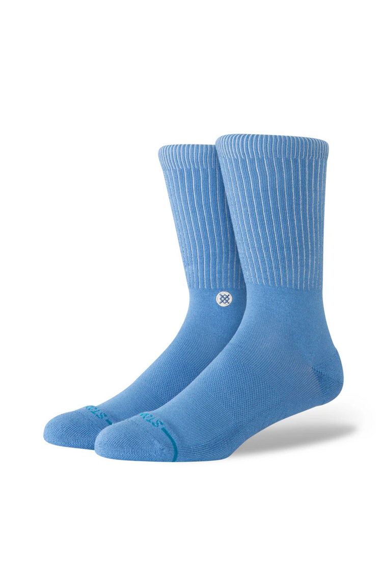 Stance HOMMES ICON POP CREW SOCKS CAPRI BLUE