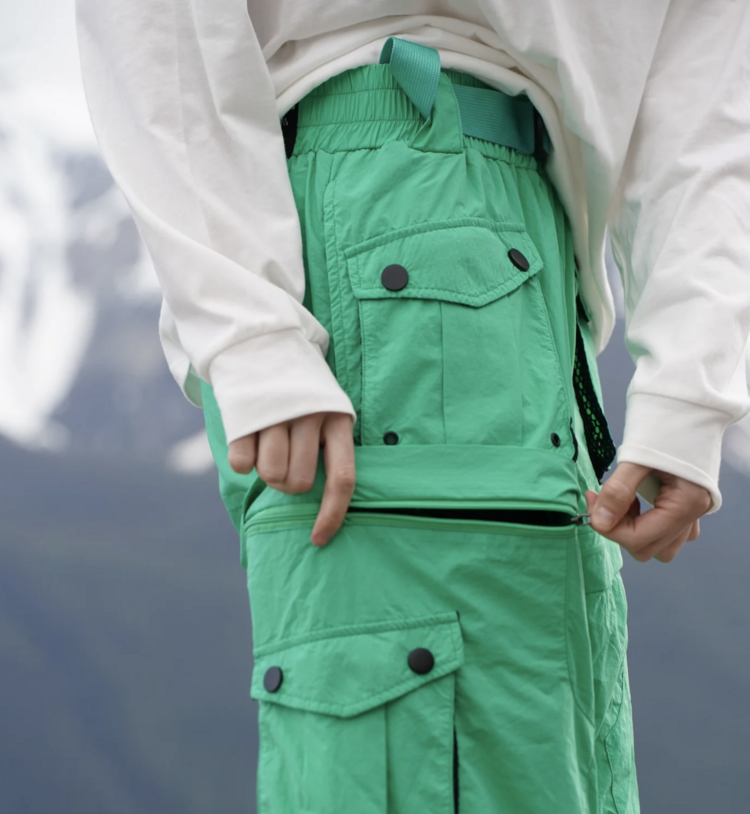 Notice the reckless WOMEN'S JADE ZIP-OFF PANTS