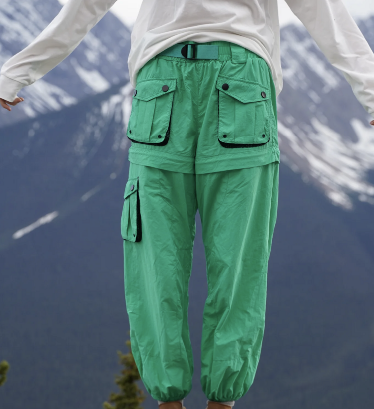 Notice the reckless WOMEN'S JADE ZIP-OFF PANTS