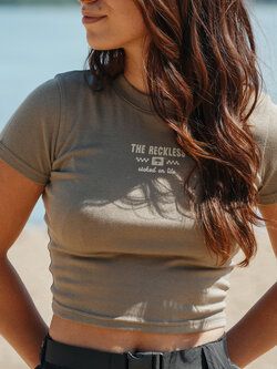 Notice the reckless FEMMES CLAY FITTED TEE