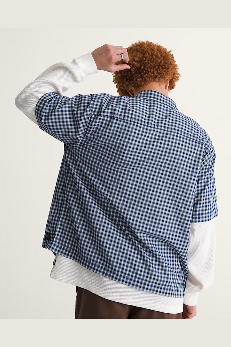 Vans MEN'S LARKSPUR MINI PLAID SS SHIRT