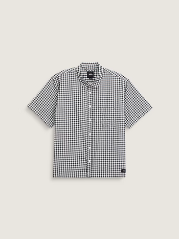 Vans HOMMES LARKSPUR MINI PLAID SS SHIRT WHITE/BLACK