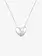 Puravida FEMMES PUFFY HEART BEAD NECKLACE SILVER