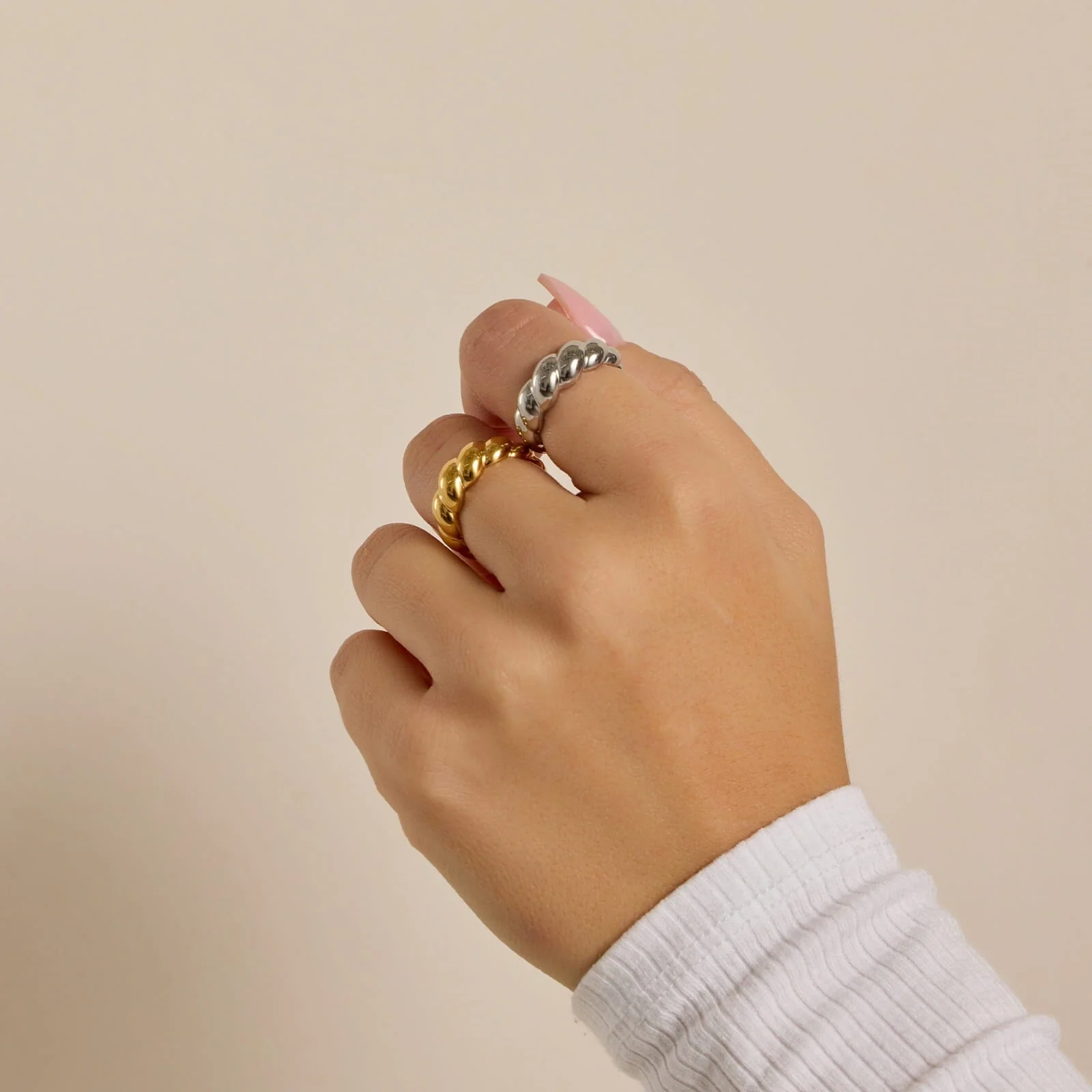 Puravida WOMEN'S TWISTED DOME RING SILVER