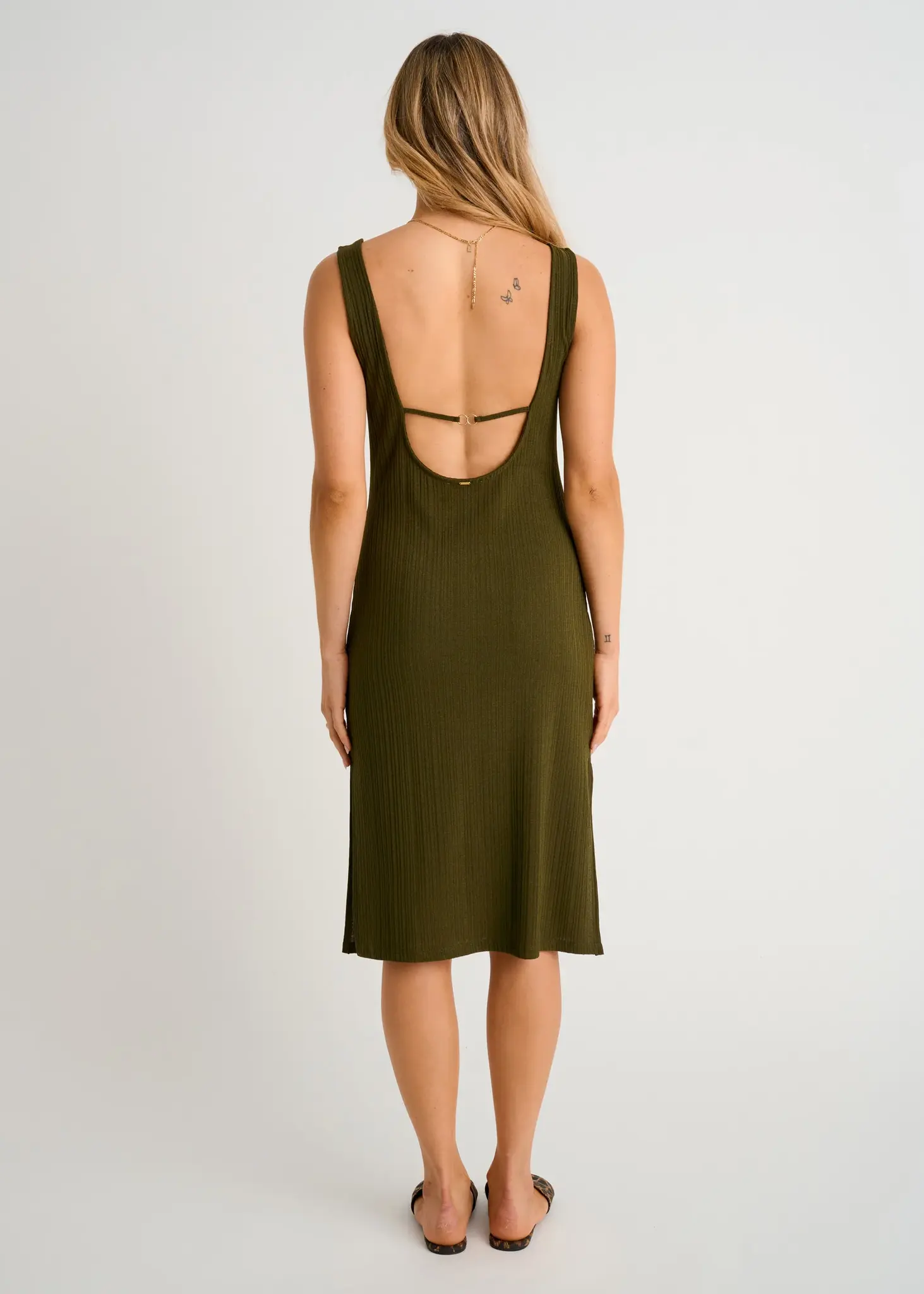 Everyday Sunday FEMMES RIBBED COVER-UP DRESS