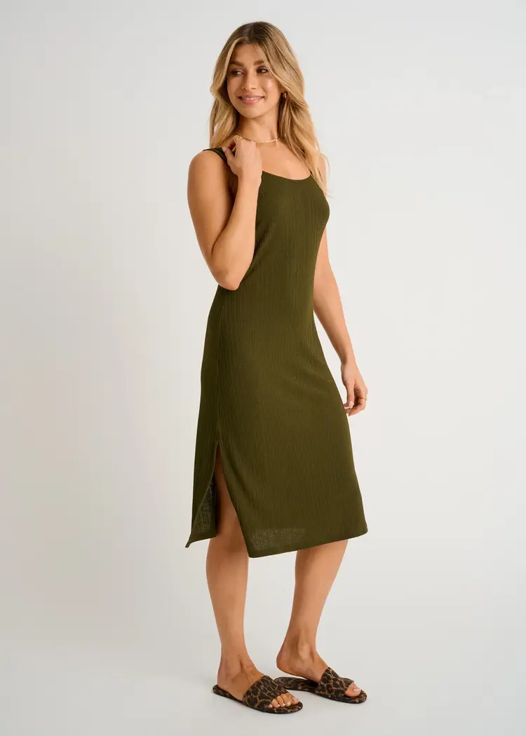 Everyday Sunday WOMEN'S RIBBED COVER-UP DRESS