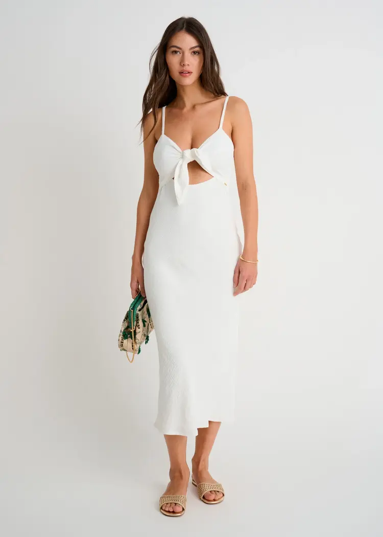 Everyday Sunday FEMMES COVER-UP DRESS WITH FRONT KNOT OFF