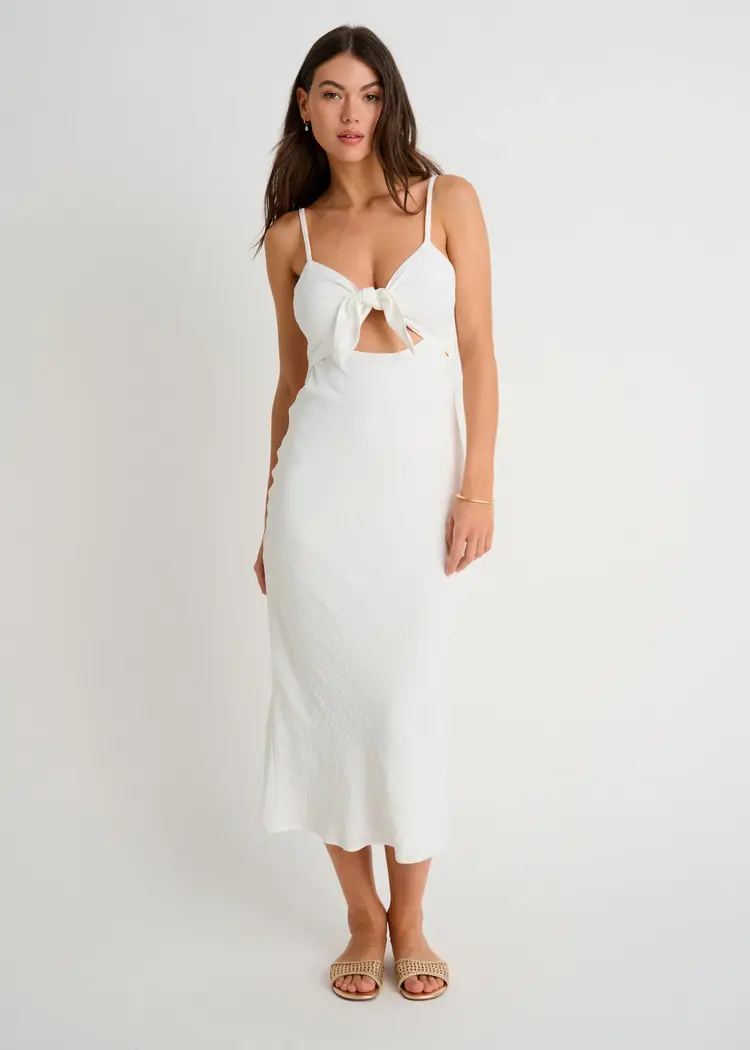Everyday Sunday WOMEN'S COVER-UP DRESS WITH FRONT KNOT OFF
