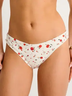 Everyday Sunday WOMEN'S FRILLED RIB BIKINI BOTTOM ROSY BLISS