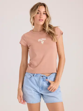 Volcom WOMEN'S NOT YOUR BABY TEE EARTH