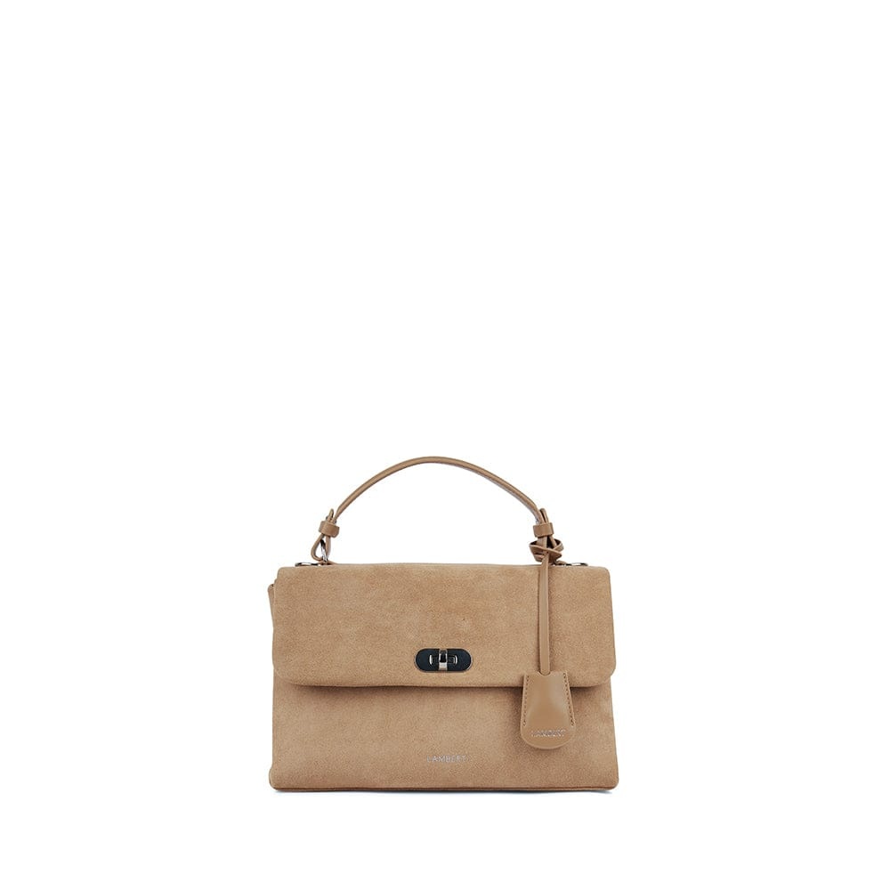 Lambert LE FREYA 2-IN-1 VEGAN SUEDE HANDBAG BEIGE