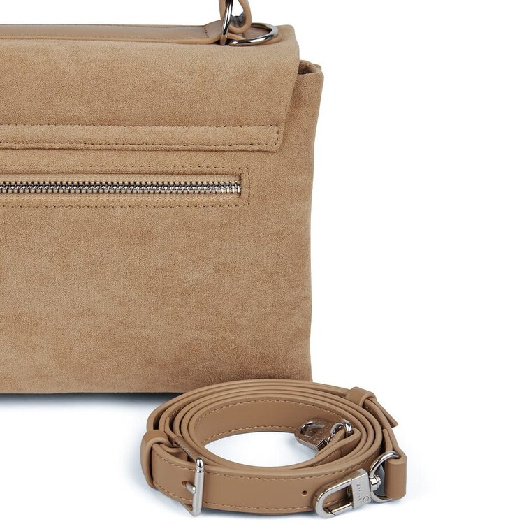Lambert LE FREYA SAC À MAIN 2-EN-1 SUEDE VEGAN BEIGE