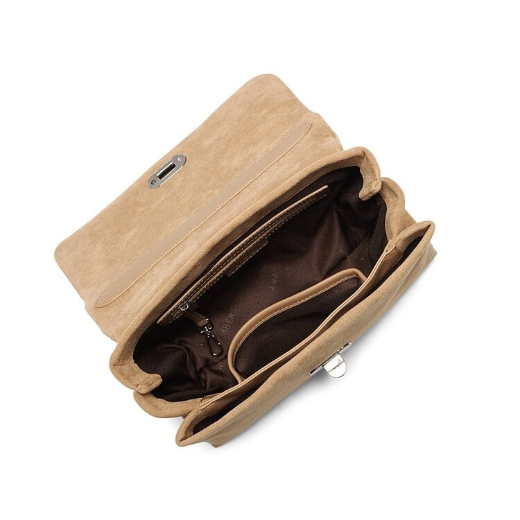 Lambert LE FREYA SAC À MAIN 2-EN-1 SUEDE VEGAN BEIGE