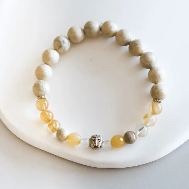 Horace BEADS BRACELET 3 GREY/BEIGE