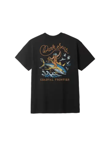 Dark Seas HOMMES RIDE 'EM WET BLENDED T-SHIRT HEATHER BLACK