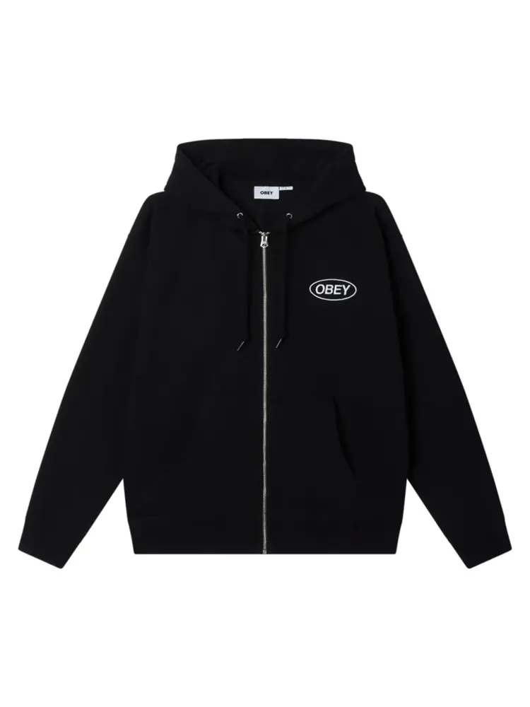 Obey HOMMES OBEY OVAL ZIP HOODIE