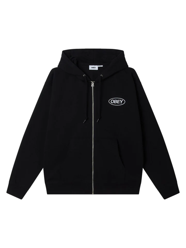 Obey HOMMES OBEY OVAL ZIP HOODIE