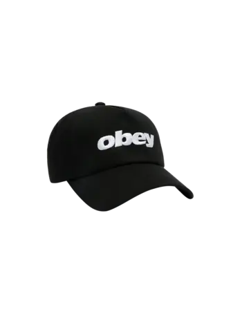 Obey MEN'S OBEY DELTA 5 PANEL SNAPBACK BLACK