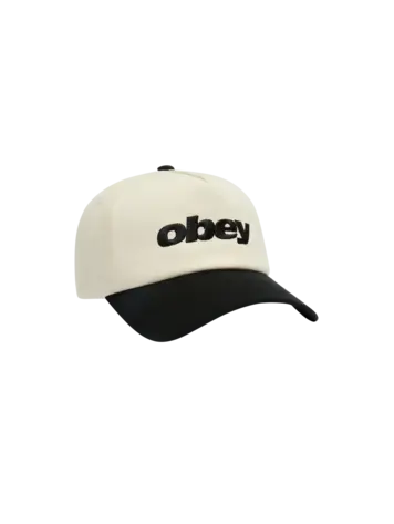 Obey HOMMES OBEY DELTA 5 PANEL SNAPBACK BLACK MULTI