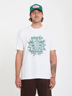 Volcom HOMMES REMOTE VIEWER SHORT SLEEVE TEE WHITE