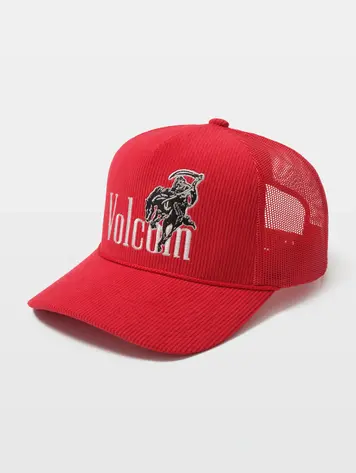 Volcom MEN'S CHEAT DEATH TRUCKER HAT RED