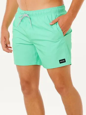 RIP CURL MEN'S OFFSET DAILY VOLLEY BOARDSHORT GREEN SD