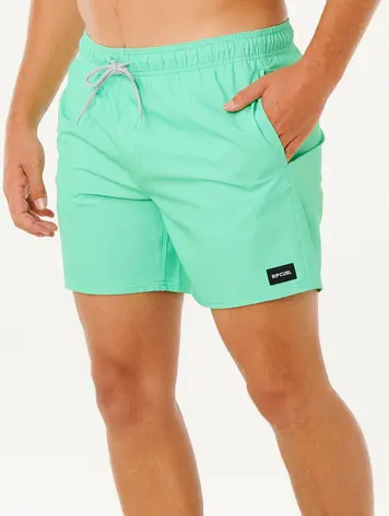 RIP CURL MEN'S OFFSET DAILY VOLLEY BOARDSHORT GREEN SD