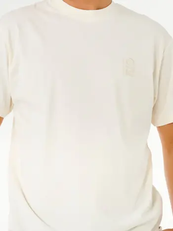 RIP CURL MEN'S SEARCH EMBROIDERY TEE BONE
