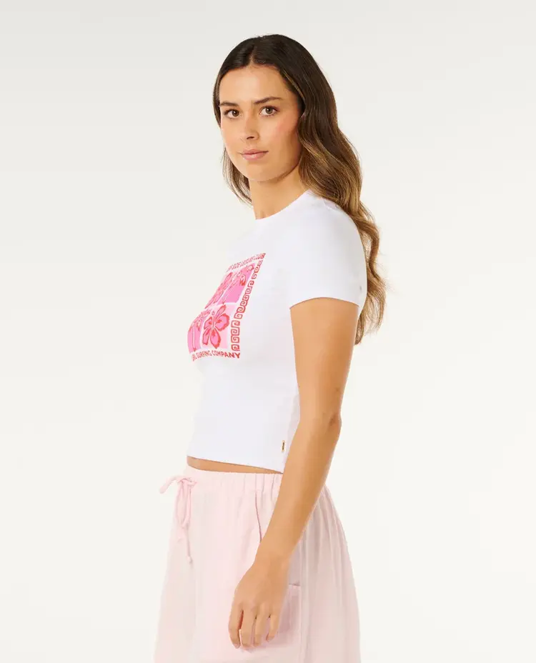 RIP CURL FEMMES SURF SIDE FITTED TEE