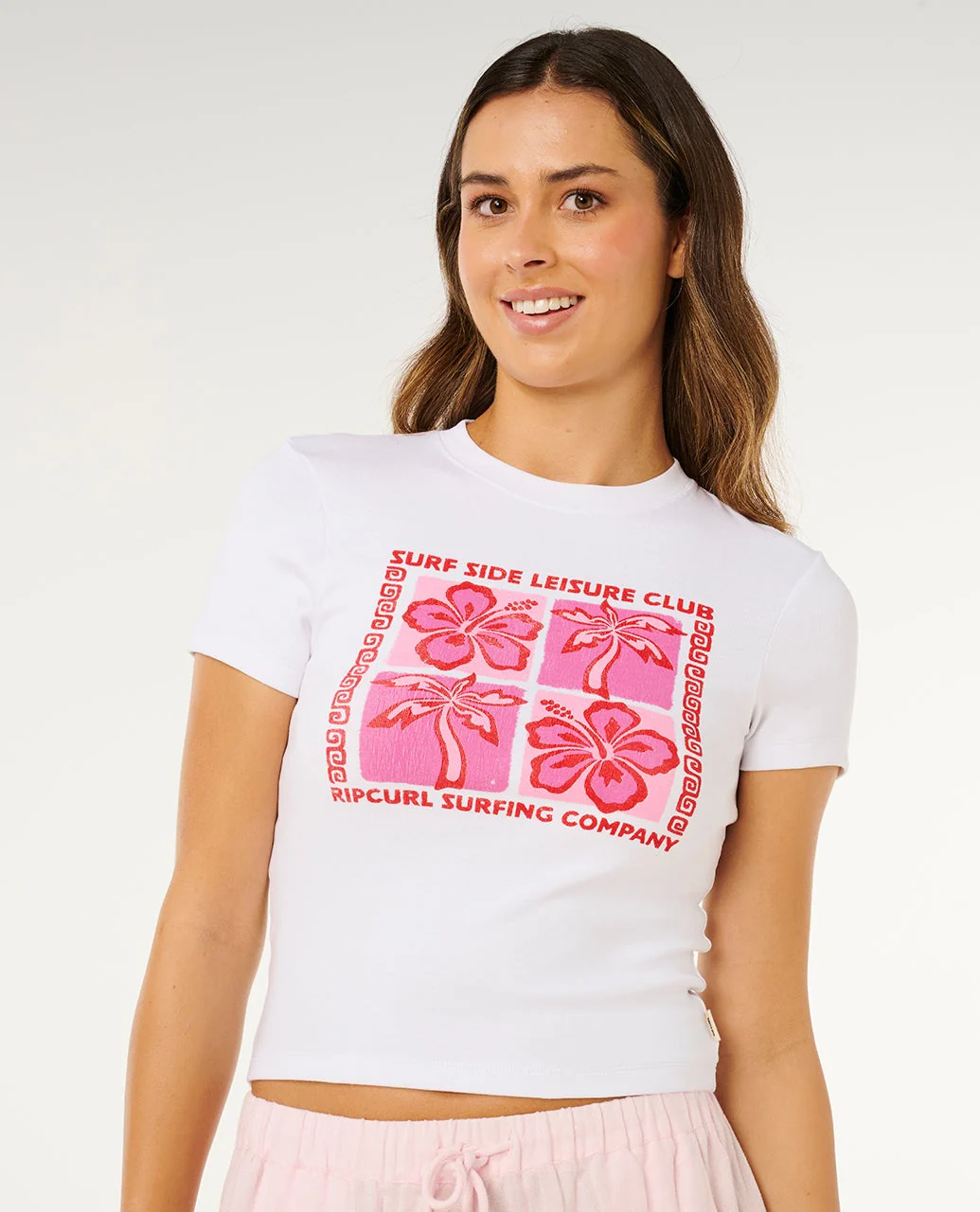 RIP CURL FEMMES SURF SIDE FITTED TEE