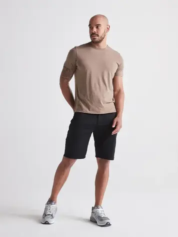 Du/er MEN'S NO SWEAT SHORT RELAXED 10.25 BLACK