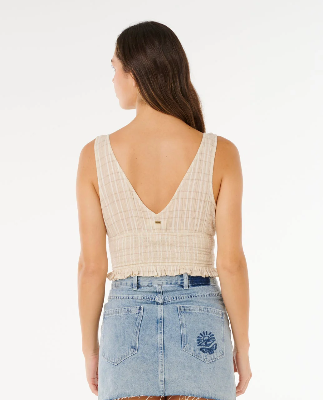 RIP CURL FEMMES PARADISE CHECK TOP