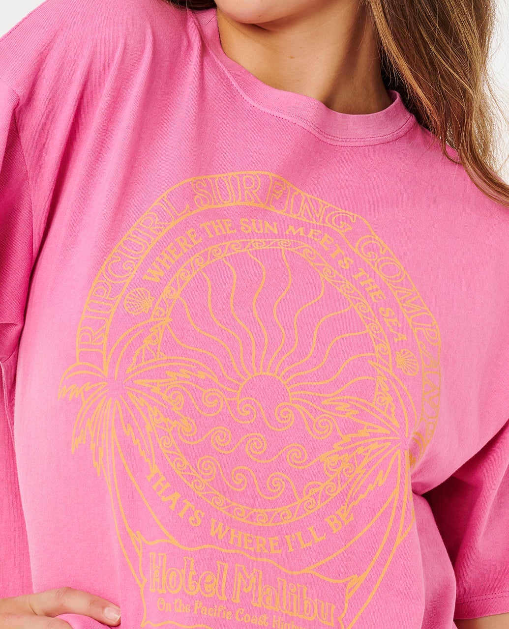 RIP CURL FEMMES HOTEL MALIBU HERITAGE TEE