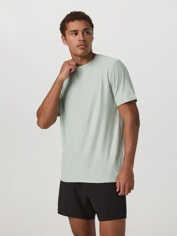 Vuori MEN'S STRATO TECH TEE STORM BLUE HEATHER