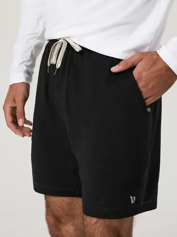 Vuori HOMMES PONTO PERFORMANCE SHORT 7" BLACK HEATHER