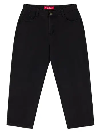 LOVIAH HOMMES 1990 BAGGY 5 POCKET DENIM PANTS BLACK WASH DENIM