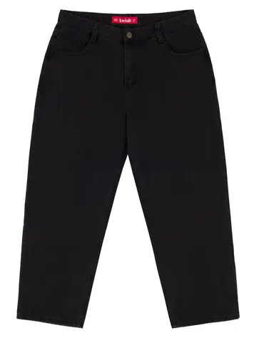 LOVIAH HOMMES 1990 BAGGY 5 POCKET DENIM PANTS BLACK WASH DENIM