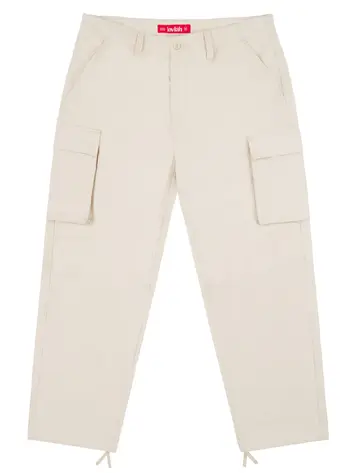 LOVIAH HOMMES PARATROOPER V2 COTTON CARGO PANTS LIGHT BONE